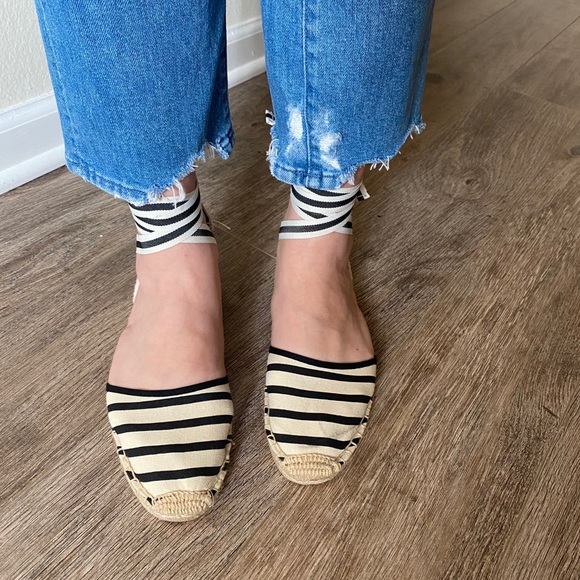 Soludos Classic Striped Sandal Espadrille Size 7.5 - Picture 2 of 8